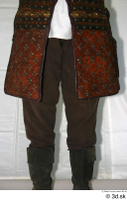  Photos Medieval Brown Vest on white shirt 3 brown vest historical clothing leg lower body 0002.jpg